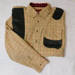 Breaval Artemis Button Down Shirt | Butterscotch Bold Check | Hunting | EUC | XL